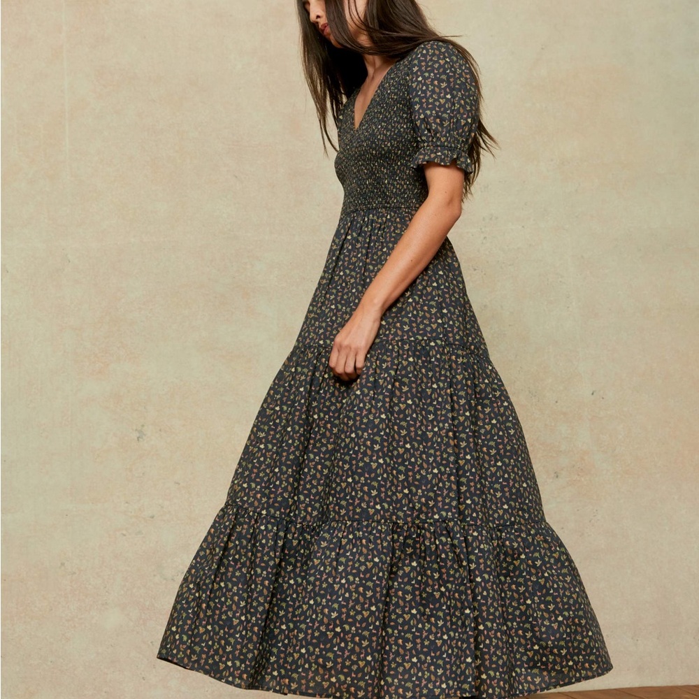 Christy Dawn Brooklyn Dress Black Floral